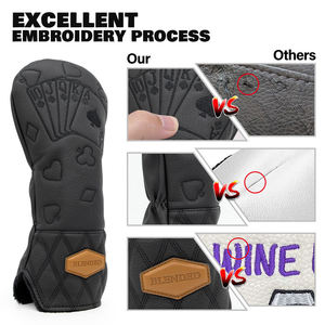 Fundas de cuero PU para palos de golf con diseño del fabricante, cubiertas personalizadas para drivers de golf con logo, fundas para maderas de golf. - Product Image 5