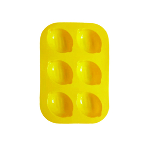 6-Cavity Non-Stick Eco-Friendly Bakeware Tray 3D Lemon Shaped Food-Grade <b>Silicone</b> Cake Mold - Product Image 2