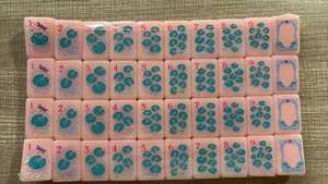 Fichas de Mahjong de Lujo Mary Benson, Línea Mahjong, Acrílicas, 160 Piezas, 4 Capas, Rosa Claro, Rosa Flor de Cerezo, Rosa Pálido, Rosa Melocotón - Product Image 5