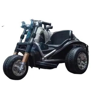 Wholesale Electric Children's Motorcycle Four-Wheel Powered Carriage Toy Automobile with Plastic Wheel Baby Carriage