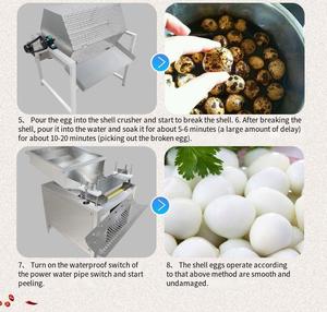 เครื่องกะเทาะเปลือกไข่นกกระทาอัตโนมัติรุ่นใหม่ เครื่องปอกเปลือกไข่ไก่สำหรับขายส่ง - Product Image 6