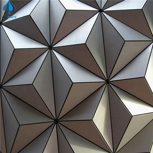 Panneau mural décoratif ACEPLATE en aluminium pour revêtement de façade, idéal pour les projets extérieurs modernes 3D populaires - Product Image 1
