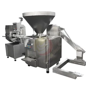 Linha de produção de máquinas para fazer salsichas de carne de frango e equipamentos para fazer salsichas, empurradores e embalagens de plástico