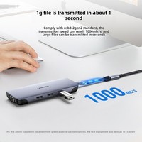 Cable de Extensión USB-C US372 con Cubierta de Aluminio Trenzado, Carga Rápida de 10 Gbps, Salida de Video para Hardware de Computadora, Datos PD