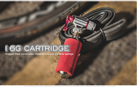 Pompe à vélo portable mini haute pression CO2 avec valves Schrader et Presta pour gonfler les pneus de vélo
