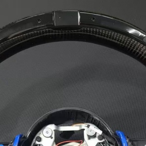 Volante de Coche de Cuero Azul y Fibra de Carbono para <span class=keywords><strong>BMW</strong></span> F10 F11 F20 F21 F30 F31 F34 F32 F33 F36 F20 F22 F23 F48 M3 M5 Serie <span class=keywords><strong>E</strong></span> - Product Image 5