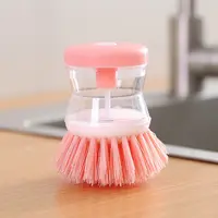 Brosse de nettoyage liquide à poils souples pour chaussures et vêtements,  accessoires de nettoyage ménagers multifonctionnels à Long manche