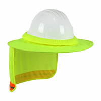 Casque de sécurité à visière complète, casque de chantier, protège le cou, protège la tête des rayons du soleil avec une haute réflectivité