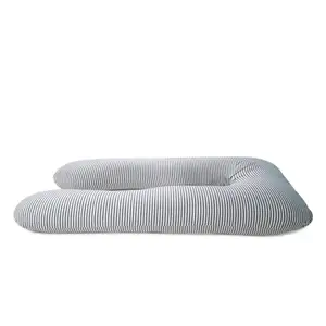OEM透气100% 纯棉面料睡眠U形优质孕妇孕妇枕头怀孕舒适枕头