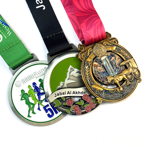 Design unique 10km Spinning Antique Argent Plaqué Course Cyclisme Finisseur <span class=keywords><strong>Spinner</strong></span> Insert Spin Award Médaille - Product Image 6