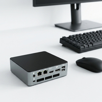 Mini PC Intel Core I5 1235U, 10 Núcleos, 12 Subprocesos, Salida de Pantalla DP HD, Firewall, Mini Computadora de Escritorio para Oficina, DDR5, PC Educativa