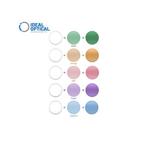 뜨거운 판매 1.56 블루 라이트 렌테 1.56 Photoblue 핑크 다채로운 변색 블루 차단 광학 렌즈 - Product Image 3