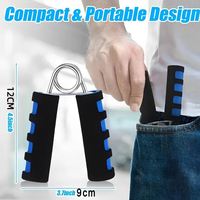 Poignée de musculation pour bras en polypropylène, entraîneur de poignet portable, durable et confortable, pour la rééducation, la force des doigts et des muscles en salle de sport