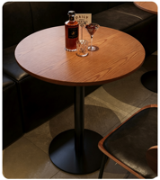 Vintage Massivholz-Tischplatte mit Metallbeinen Esszimmer-Set Perfekt für Esstische, Bars, Cafés, Restaurants und Hotels