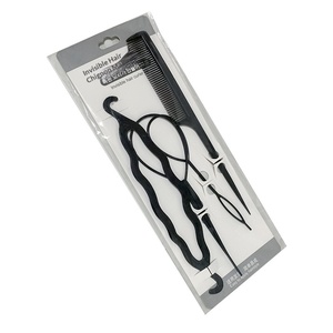 เครื่องมือถักผมเด็กทำมือจากพลาสติก <span class=keywords><strong>เข็ม</strong></span>ดึงผม อุปกรณ์ร้อยเชือกสำหรับเด็กผู้หญิง หวีมัดผมทรงบัน - Product Image 5