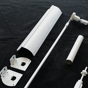 ستائر زيبرا لاسلكية للنوافذ بنظام تحكم يدوي بمكونات عصا بدون سلسلة آمنة للأطفال - Product Image 3