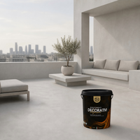 Peinture murale décorative imperméable en micro-ciment à base de pâte acrylique VALIDEA, texture extérieure, prête à l'emploi, sans durcisseur, faible teneur en COV, finition satinée