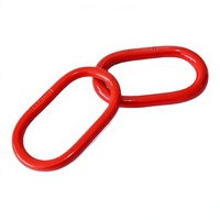 JQS Baja Paduan Kekuatan Tinggi Standar Nasional Pengangkat Beban Berat G80 Oval Master-ring Rigging Shackle Rantai Lebar Ukuran Besar