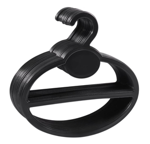 Organisateur de foulards et hijabs rond pliable en plastique avec crochets – Support économique pour voiles et écharpes - Product Image 1