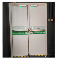Portes en acier ignifuges de sortie de secours avec barre anti-panique, sortie de secours avec double serrure