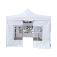 Tente de camping pavillon 3x4,5 mètres en fer et tissu Oxford, imperméable, anti-UV, robuste, toutes saisons, auvent pliant carré
