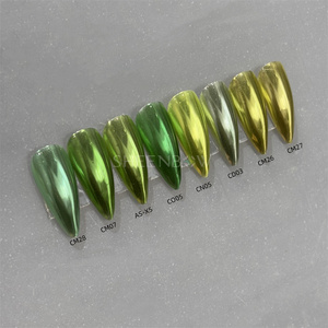 Sheenbow-Poudre à ongles chromée, pigment rouge, vert, bleu, turquoise, violet, rose, miroir, décorations d'art d'ongle - Product Image 5