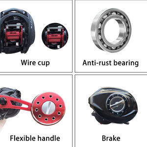 جديد تعزيز الجسم عالية الجودة المطاط مقبض المقابض 11 + 1BB-1 والعتاد نسبة الصب بكرة - Product Image 4