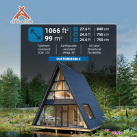 Kawagebo Kamp (KK) S990 99 ㎡   Casa Triangular Moderna en Forma de A, Casa Modular Prefabricada, Villa Prefabricada, Casa de Acero Ligero