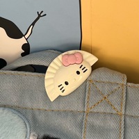 10Pcs Aksesoris Casing HP 3D Kartun Buatan Tangan Campuran Bentuk Garpu Makanan Pangsit Resin Plastik Trendi Kawaii Perlengkapan Dekorasi DIY