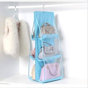Nuevo Organizador de Bolsos Colgante para Armario, Organizador de Bolsos con 6 Bolsillos de PVC, Organizador de Bolsos Colgante - Product Image 4