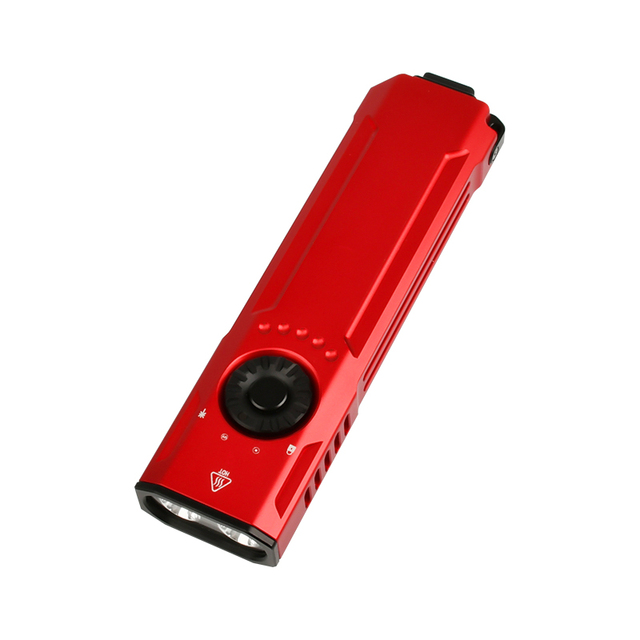 EDC Rechargeable Flat Flashlight 1000 Lumens White LED/UV/RGB Signaling Flashlights, Waterproof Magnetic Clip on Flashlight