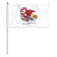 Drapeau de l'État de l'Illinois, États-Unis, 100 % polyester, vente en gros, nouveauté