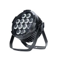 Étanche IP65 12x10W LED Par Can Stage Light RGBW 4-en-1 DMX512/Contrôle activé par le son Utilisation extérieure pour les mariages DJ Parties