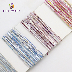 1/6.5NM rainbow Summer Cool <strong>Hemp</strong> Magic <strong>Color</strong> Bright Silk <strong>Yarn</strong> 18% Cotton 17% Nylon 51% Polyester Blended <strong>Yarn</strong> - Product Image 3