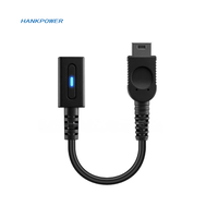 Câble de charge USB-C femelle en PVC pour lecteur de jeux vidéo GBM, noir, 10 cm