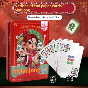 Jeu de cartes portable en boîte métallique, cartes <span class=keywords><strong>des</strong></span> Trois Royaumes, <span class=keywords><strong>Tarot</strong></span>, jeu de loup-garou, jeu de coeur allemand, jeu Vérité ou Désir - Product Image 2