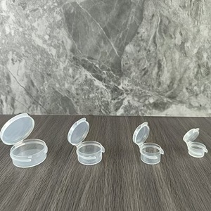 Transparentes Mini-Plastik kosmetik glas 1g 3g 5g <span class=keywords><strong>10g</strong></span> Flip-Top-Cap-Scharnier-Verpackungs behälter - Product Image 2