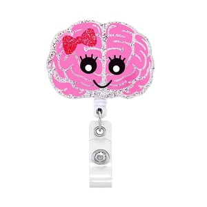 Porte-badge rétractable en ABS mignon avec design Infirmière de Soins Intensifs (ICU) et thème Scrub Life, couleurs assorties, pince à badge pour infirmières - Product Image 5