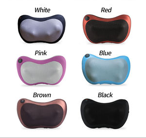 Masajeador de cuerpo completo para la cabeza y la espalda, almohada de masaje de cuello vibrador infrarrojo <span class=keywords><strong>shiatsu</strong></span> con calor, gran oferta - Product Image 5