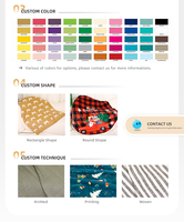 Grosir kustom kain tenun flanel bulu Taffeta kupu-kupu bunga 3D Jacquard tidur selimut lempar