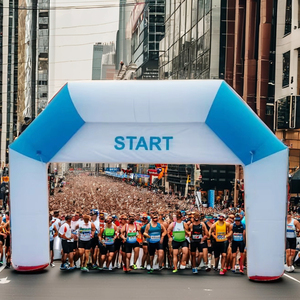 Bơm <span class=keywords><strong>h</strong></span>ơi khổng lồ bắt đầu dòng quảng cáo vòm tùy chỉnh tổ chức sự kiện giàn với logo in ấn cho MARATHON, chủng tộc & thể thao chương trình khuyến mãi - Product Image 4