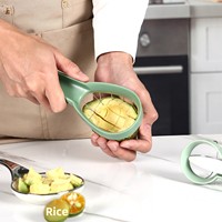 Populaire handmatige multifunctionele huishoudelijke keuken schilmes voor avocado's, kiwi's en fruit snijder