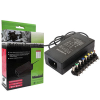 Adaptateur secteur AC/DC haute efficacité 12V-24V 5A 96W à 7 niveaux de réglage, prise US AU UK, pour tous types d'ordinateurs portables