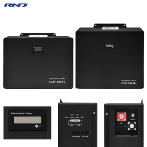 Batería de Fosfato de Hierro y Litio de 1.28kWh 12.8V 100AH, Montada en Pared, con BMS Inteligente, Puerto de Comunicación LCD, Almacenamiento de Energía Doméstica - Product Image 5