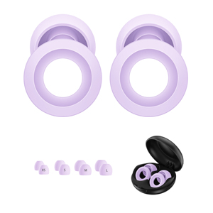 จุกอุดหูแบบปรับแต่งได้ 4 ขนาด ป้องกันเสียงรบกวน ป้องกันการได้ยิน ใช้ซ้ำได้ กันเสียง สำหรับการนอนหลับ - Product Image 1