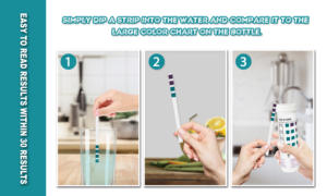 VANSFUL — Kit de Test de la dureté de l'eau, bandes nettoyantes, pour adoucissant, lave-vaisselle, Spa, 100 ct - Product Image 2