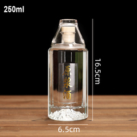Conception personnalisée Mini petites bouteilles vides en verre de 100ml 125ml 250ml 500ml Vodka Whisky Gin pour liqueur Rhum Tequila Spiritueux Bouteille
