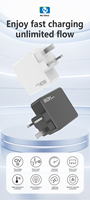 Chargeur rapide 140W GaN PD3.1 QC3.0 2C1A Adaptateur universel pour téléphone portable, tablette et montre connectée - Écologique