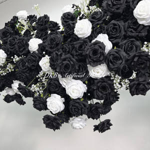 ซุ้มดอกไม้ประดิษฐ์รูปหัวใจที่สร้างสรรค์ฤดูร้อนดอกไม้ป่าทางเข้างานแต่งงานทำจากผ้าไหมพื้นหลังซุ้มดอกไม้ปรับแต่งได้ - Product Image 6