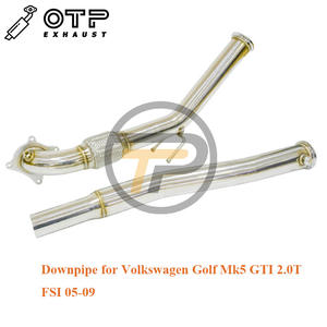 La Oficina del Fiscal tubo de escape 3 "de carrera Downpipe V W Golf Mk5/ MK6 GT 2,0 T FSI 05-09 carrera solo uso - Product Image 6